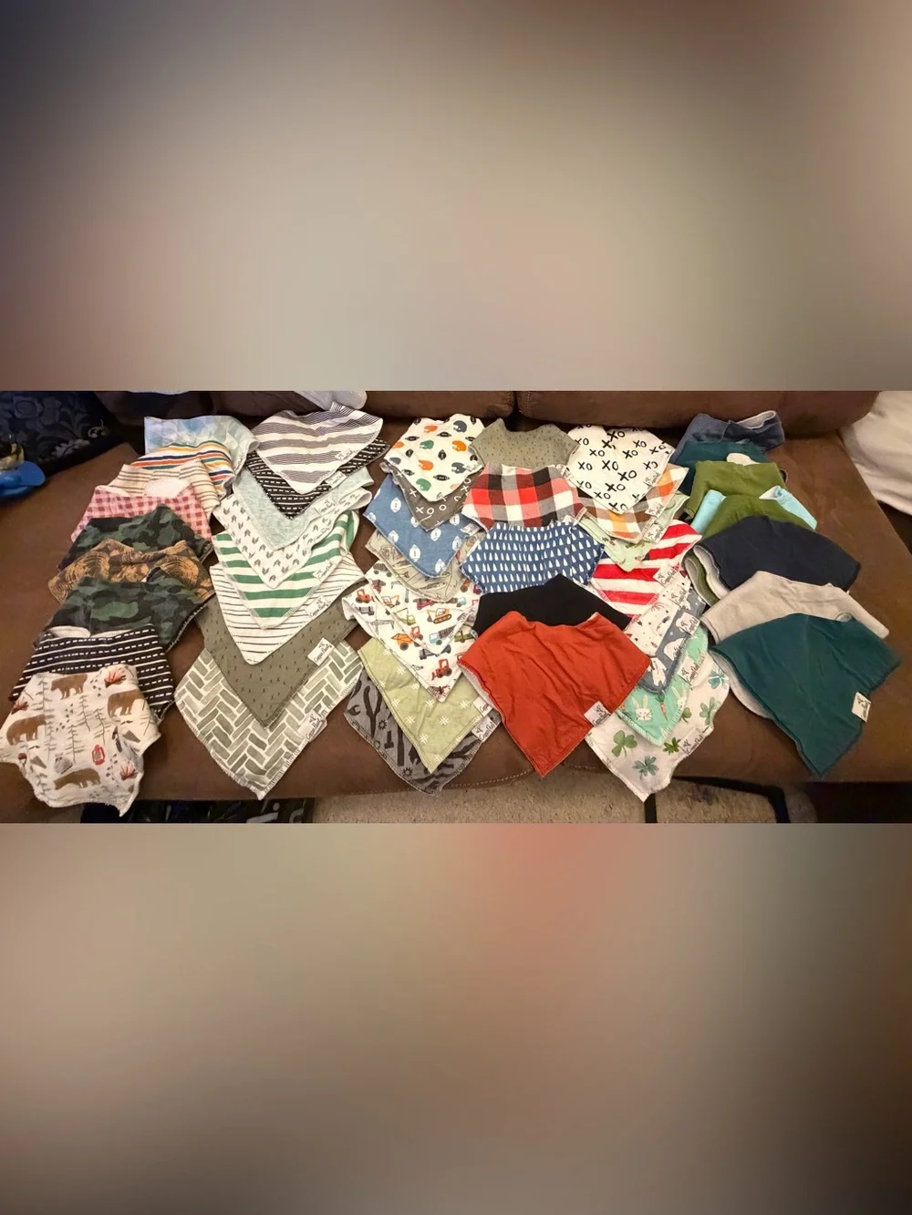 Copper Pearl Bandana Bibs